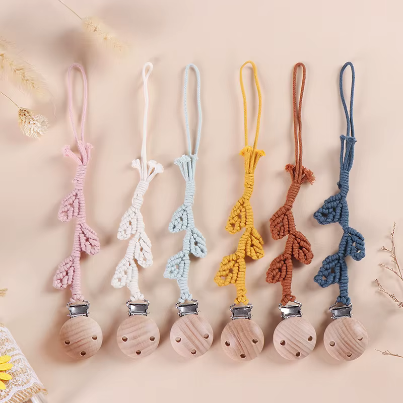 Handmade Macrame Pacifier Chain — image 6