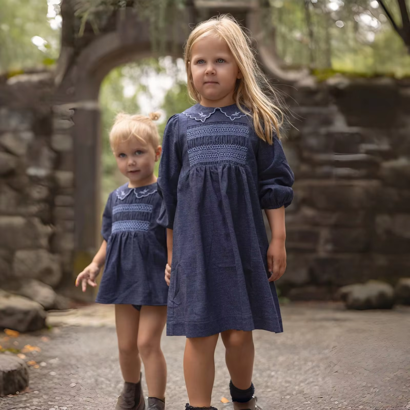 Indigo Bloom Collection – Baby Girl Set — image 3