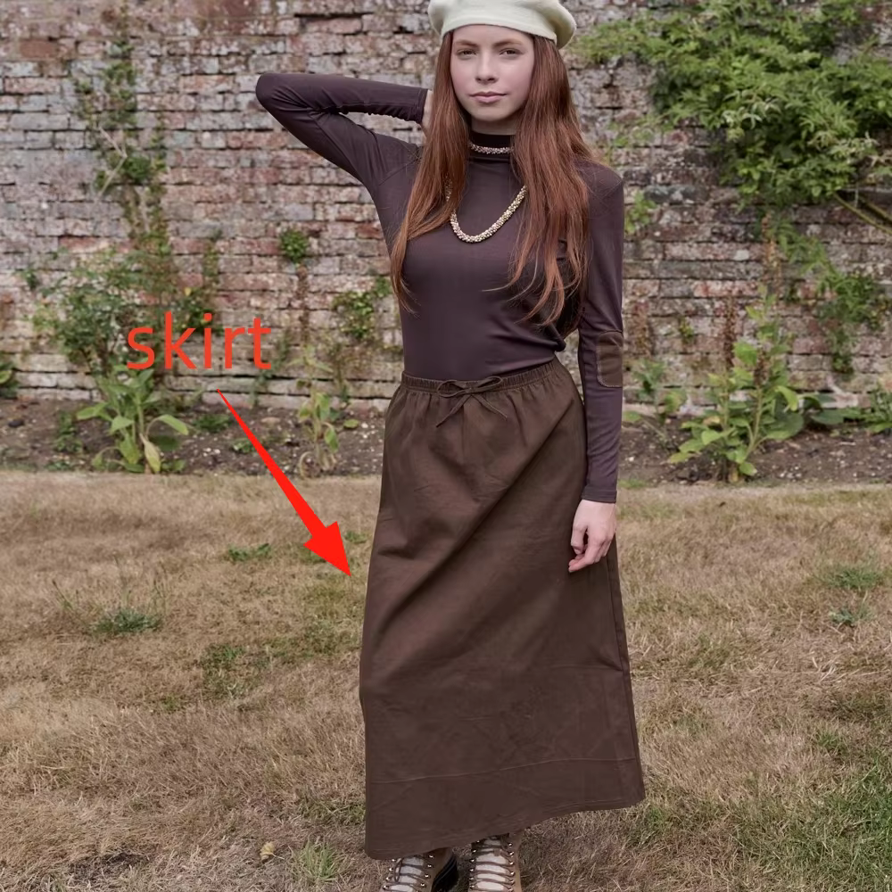 Teen Set – Brown Skirt
