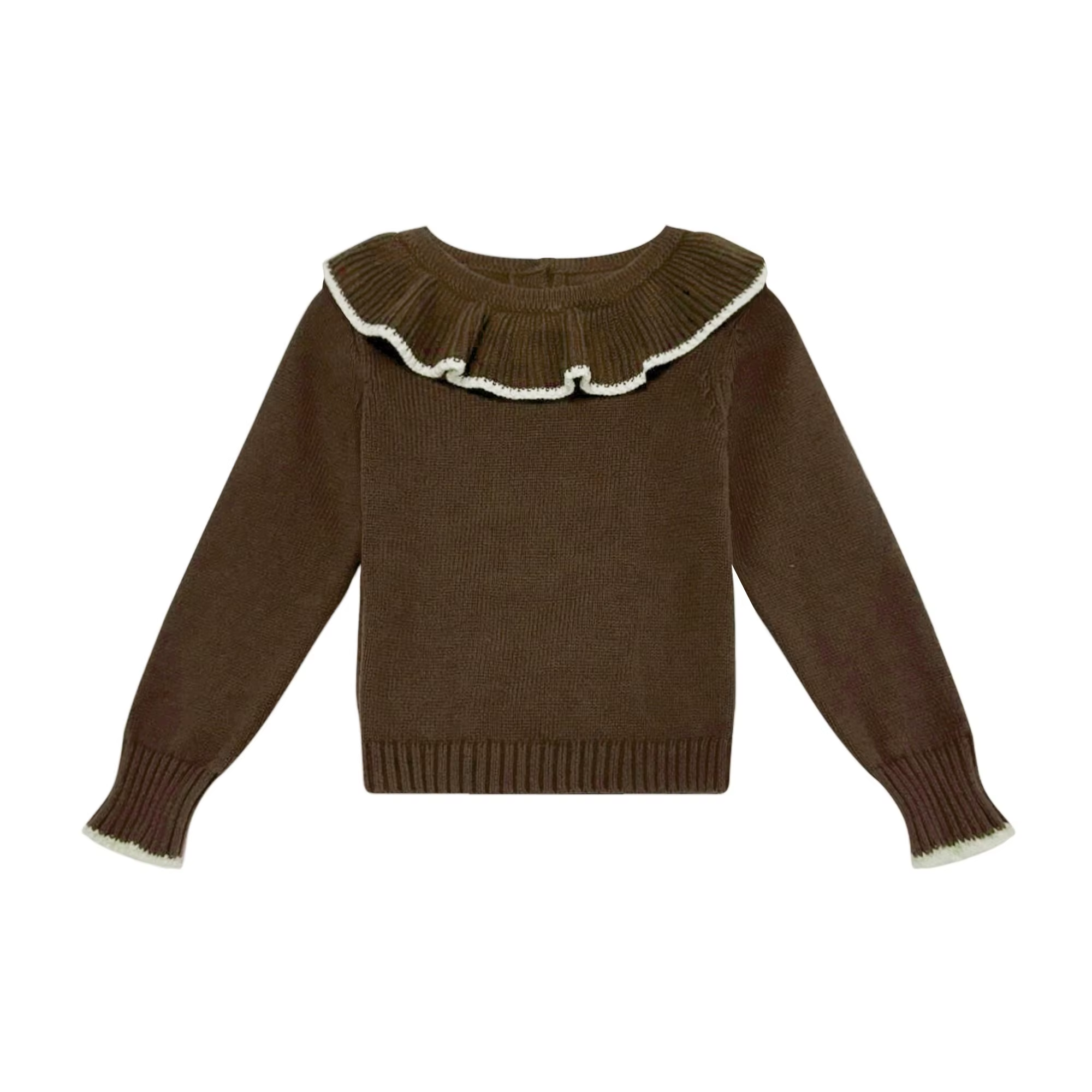 Chestnut Plaid – Brown Sweater – Ali Plus AW26