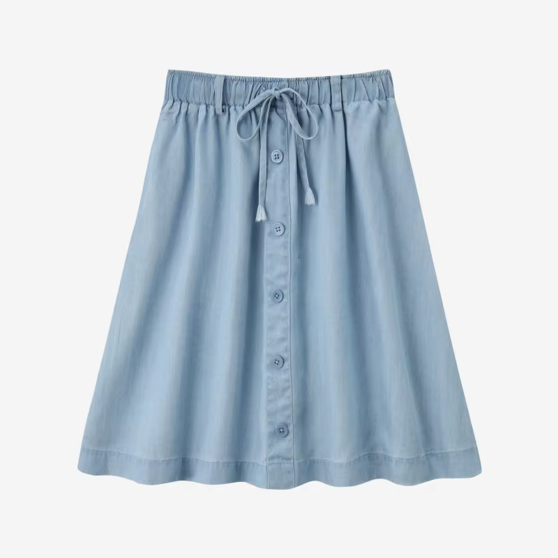 Embroidered Denim Collection – Short Skirt