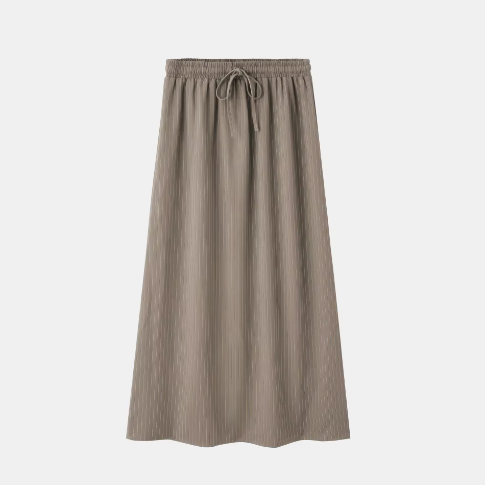 Pinstripe Collection – Taupe Skirt – Ali Specials AW26