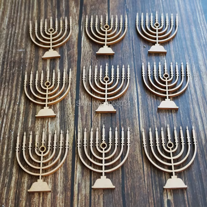 Wooden Menorah Craft Shapes — image 5