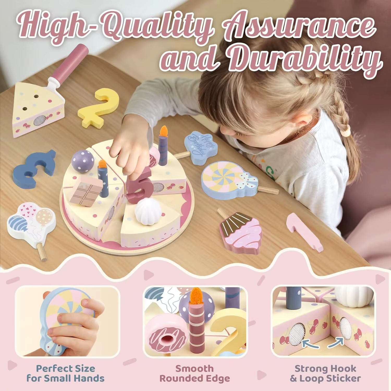 Wooden Birthday Cake Toy — image 5