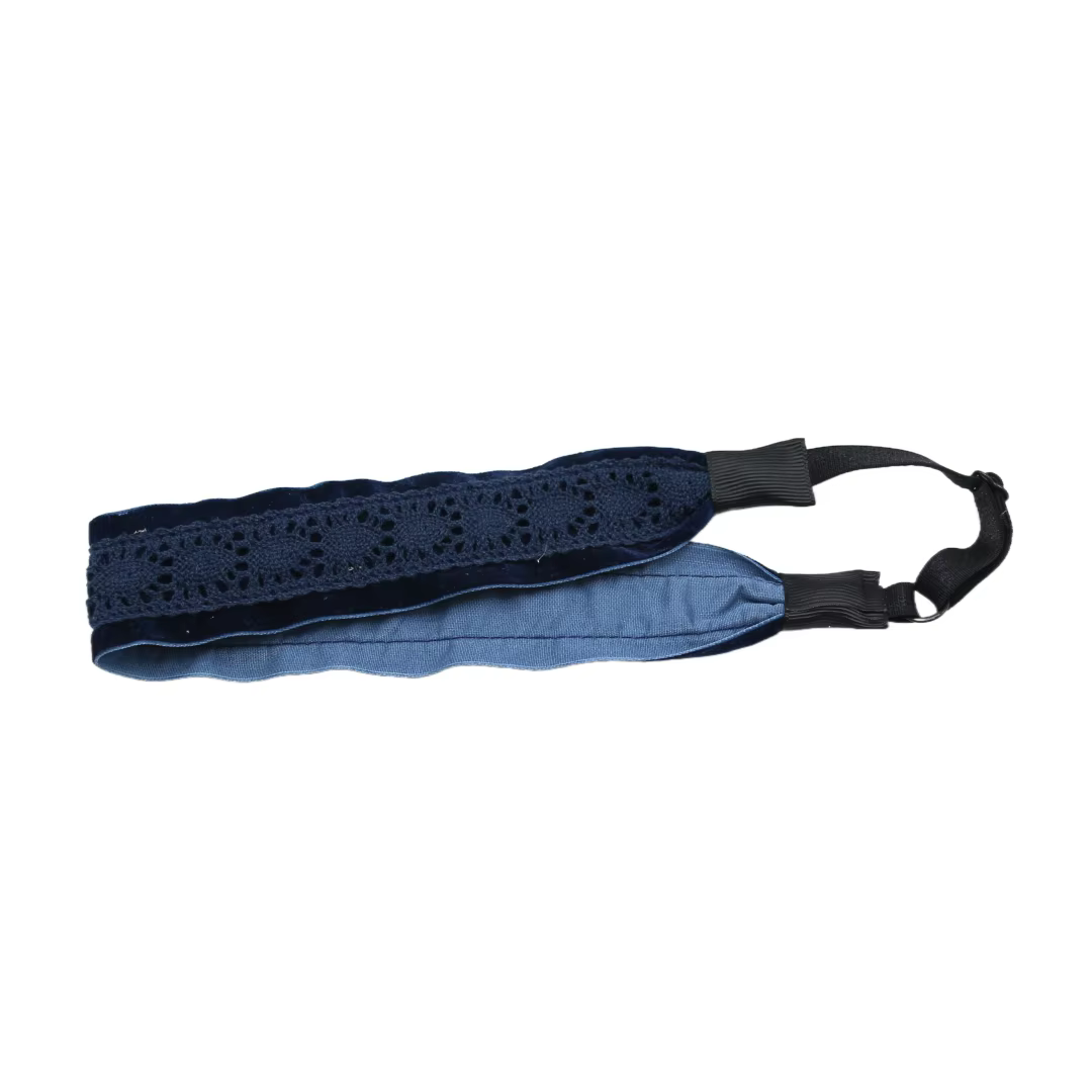 Lace Velvet Bow Headband Soft Headband — image 4