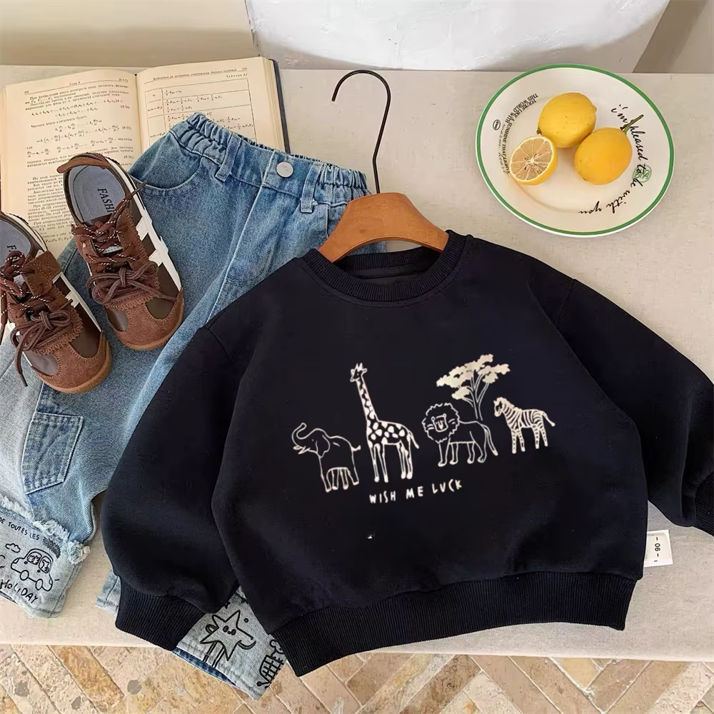 Animal Print Kids’ Sweatshirt — image 3