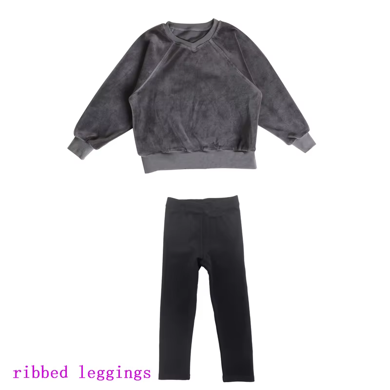 The Velour Collection – Grey-Baby Boy Set