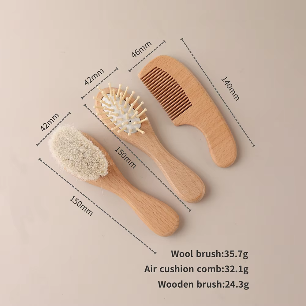 Personalised Baby Brush & Comb Gift Set — image 3