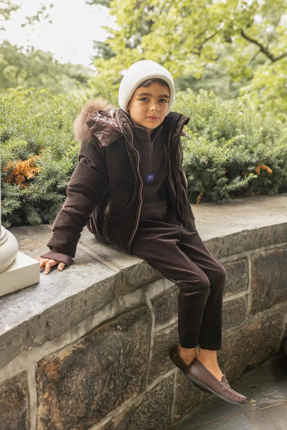 Long Velvet Down Coat – No Fur — image 4
