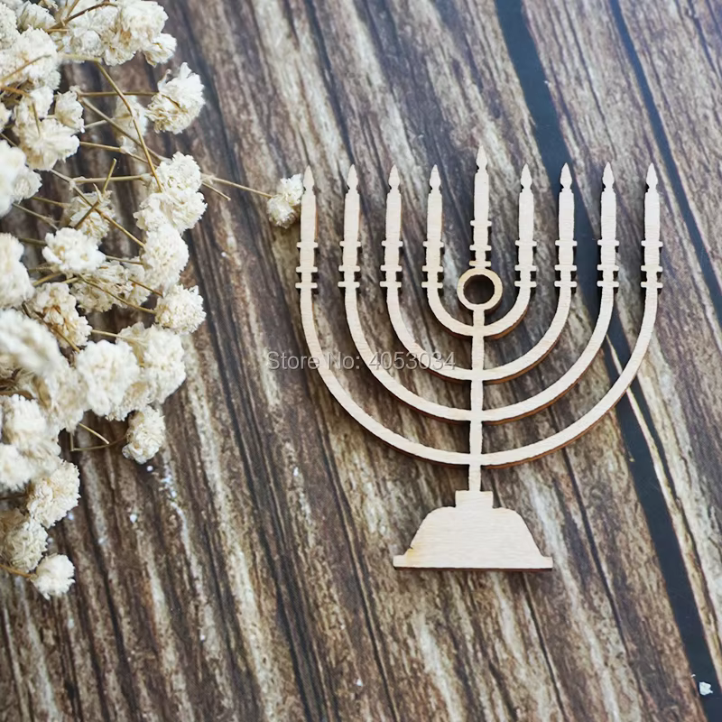 Wooden Menorah Craft Shapes — image 2