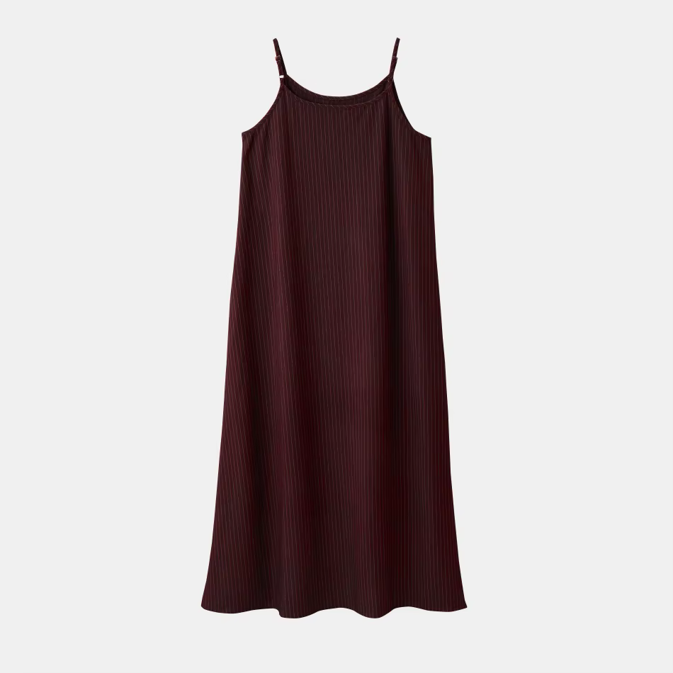 Pinstripe Collection – Burgundy Dress – Ali Specials AW26