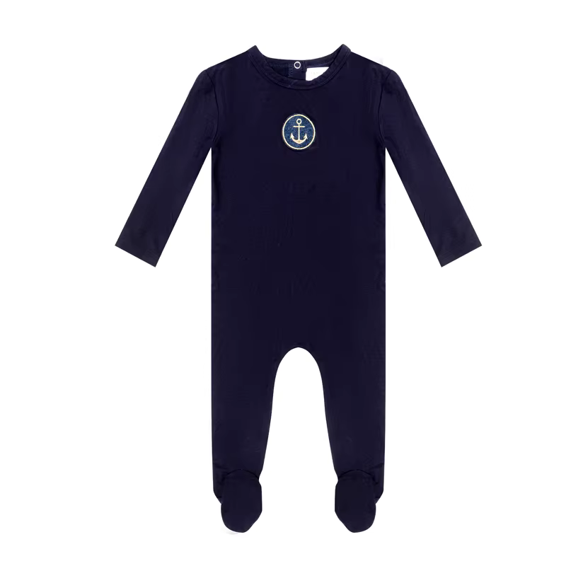 The Modal Loungewear – Blue Footie