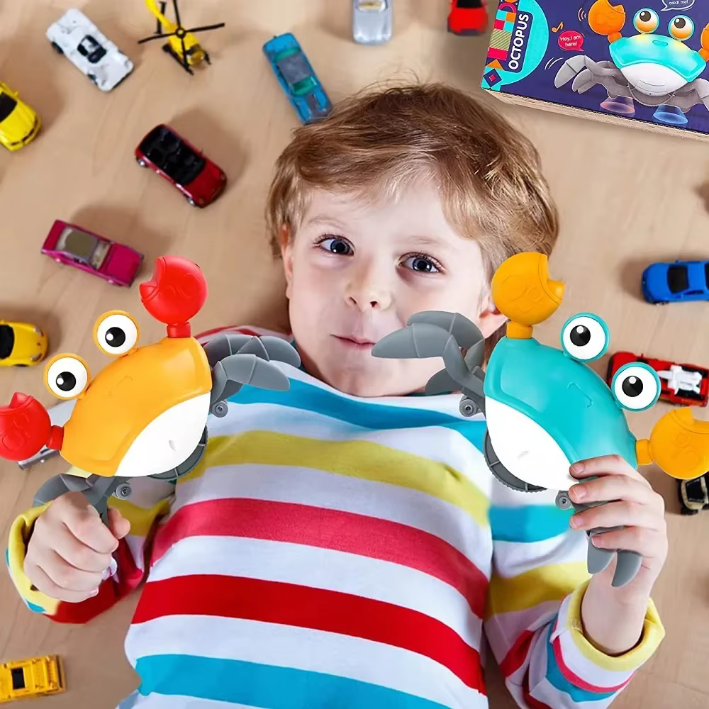 Crawling Crab Toy – Orange — image 3