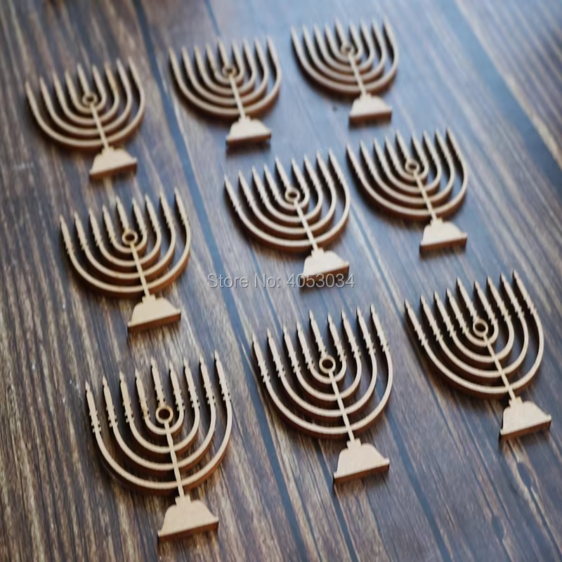 Wooden Menorah Craft Shapes — image 4