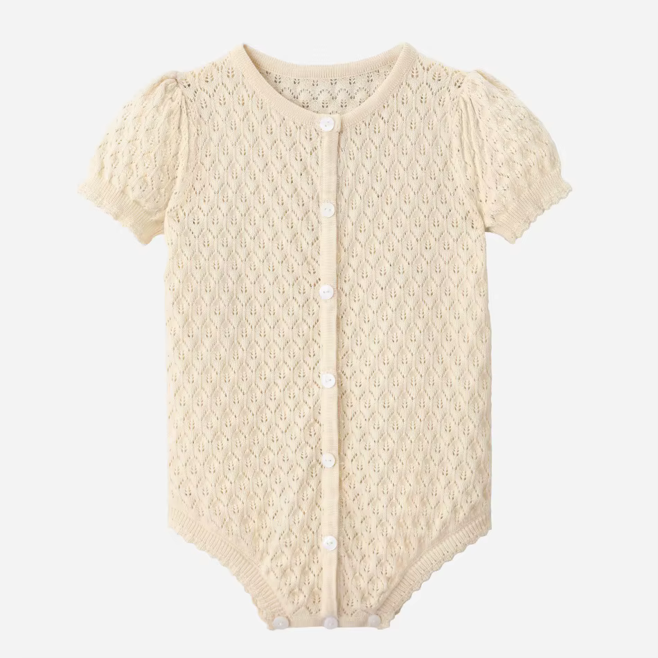 Knitted Collection – Beige Romper