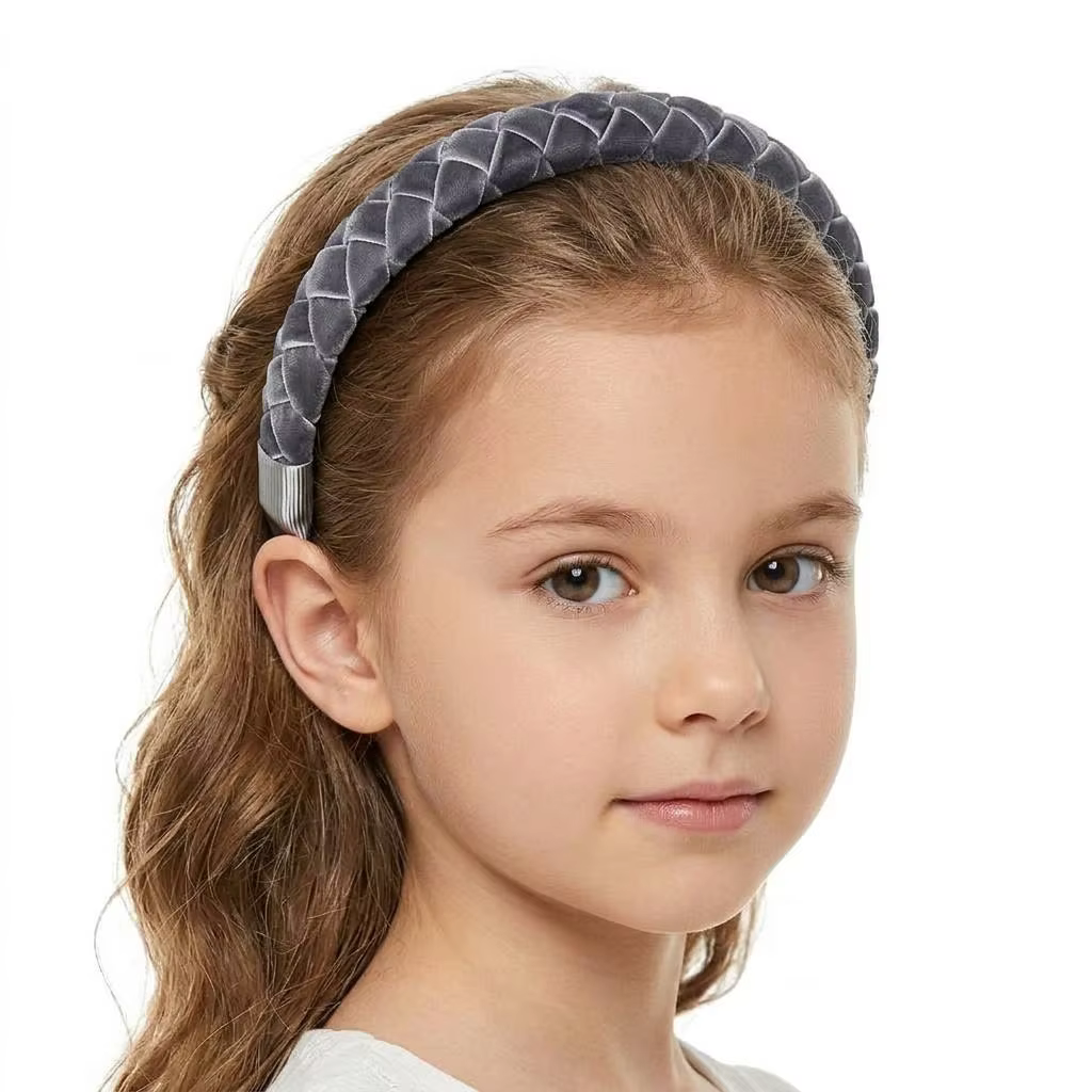 White Mini Velvet Bow Clip — image 4