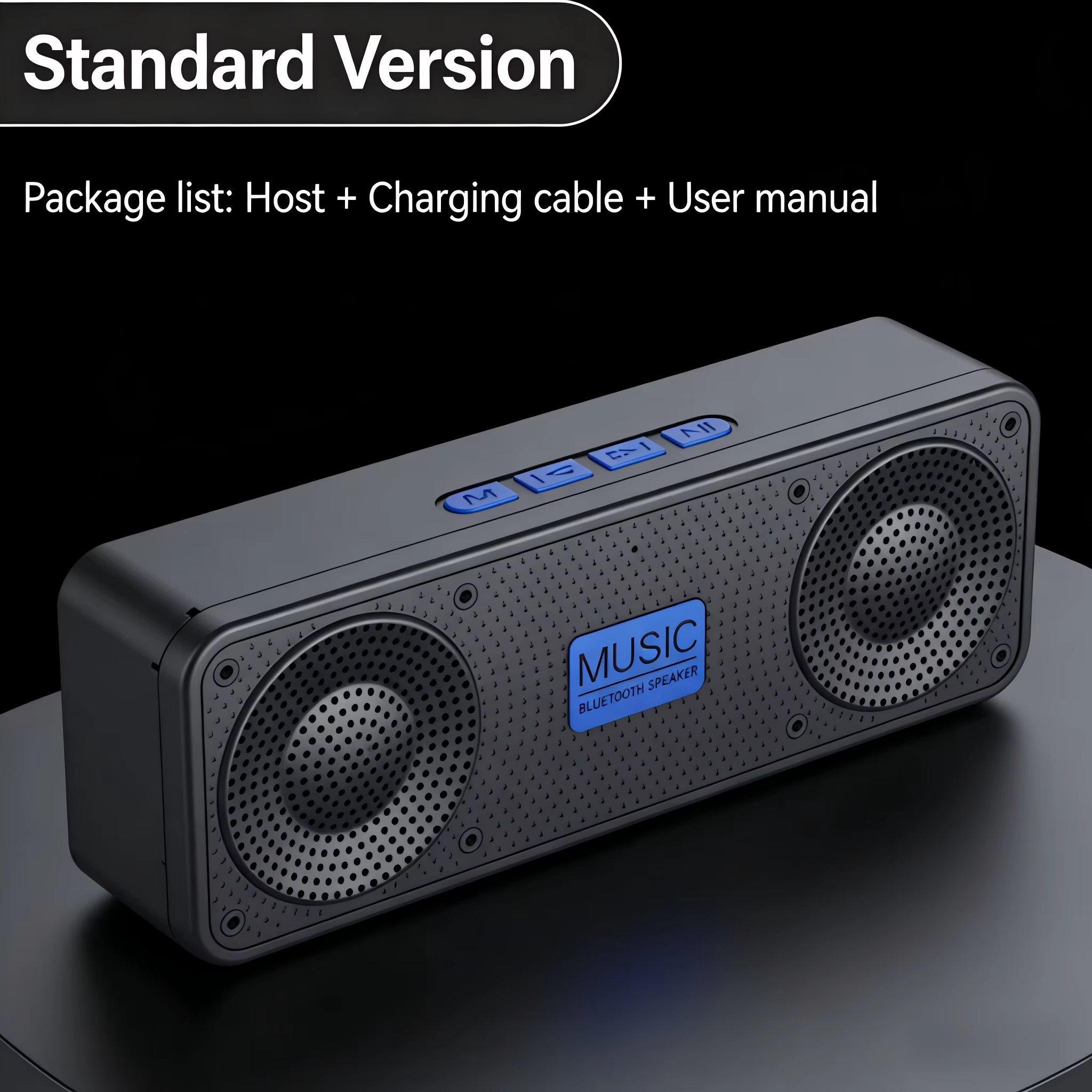 S18 Mini Speaker with Radio – Blue — image 4