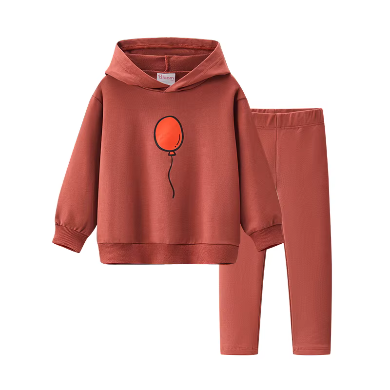 Girls Balloon Motif Outfit Set