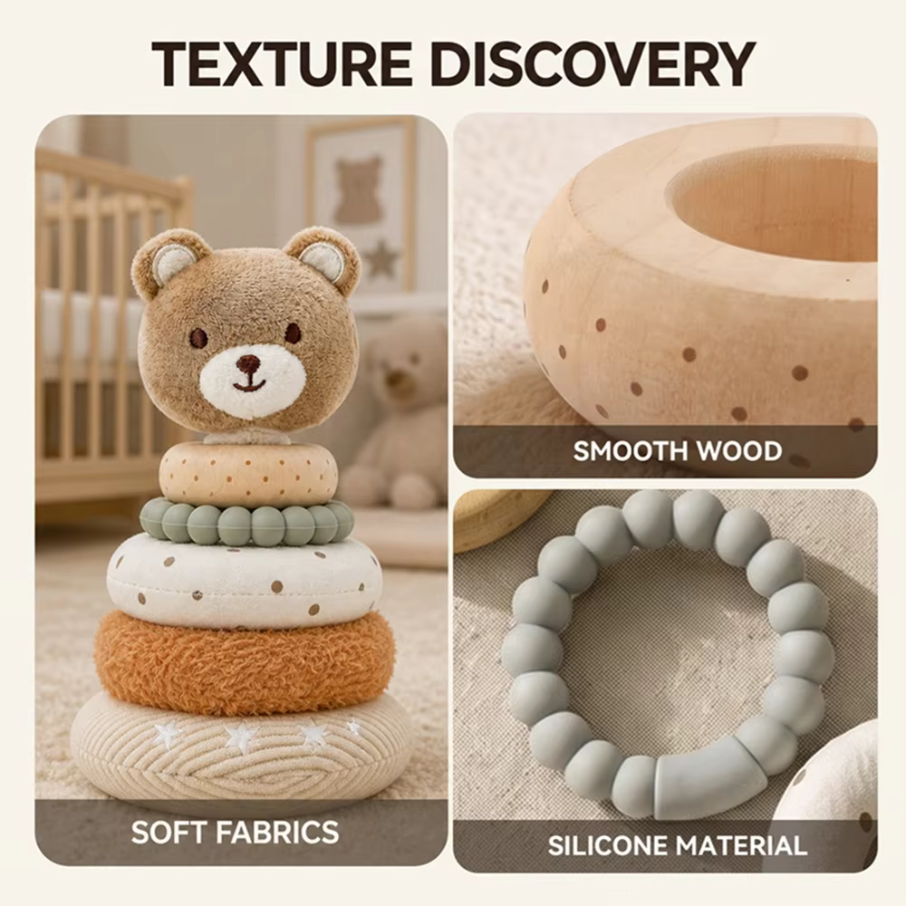 Plush Animal Stacking Rings — image 5