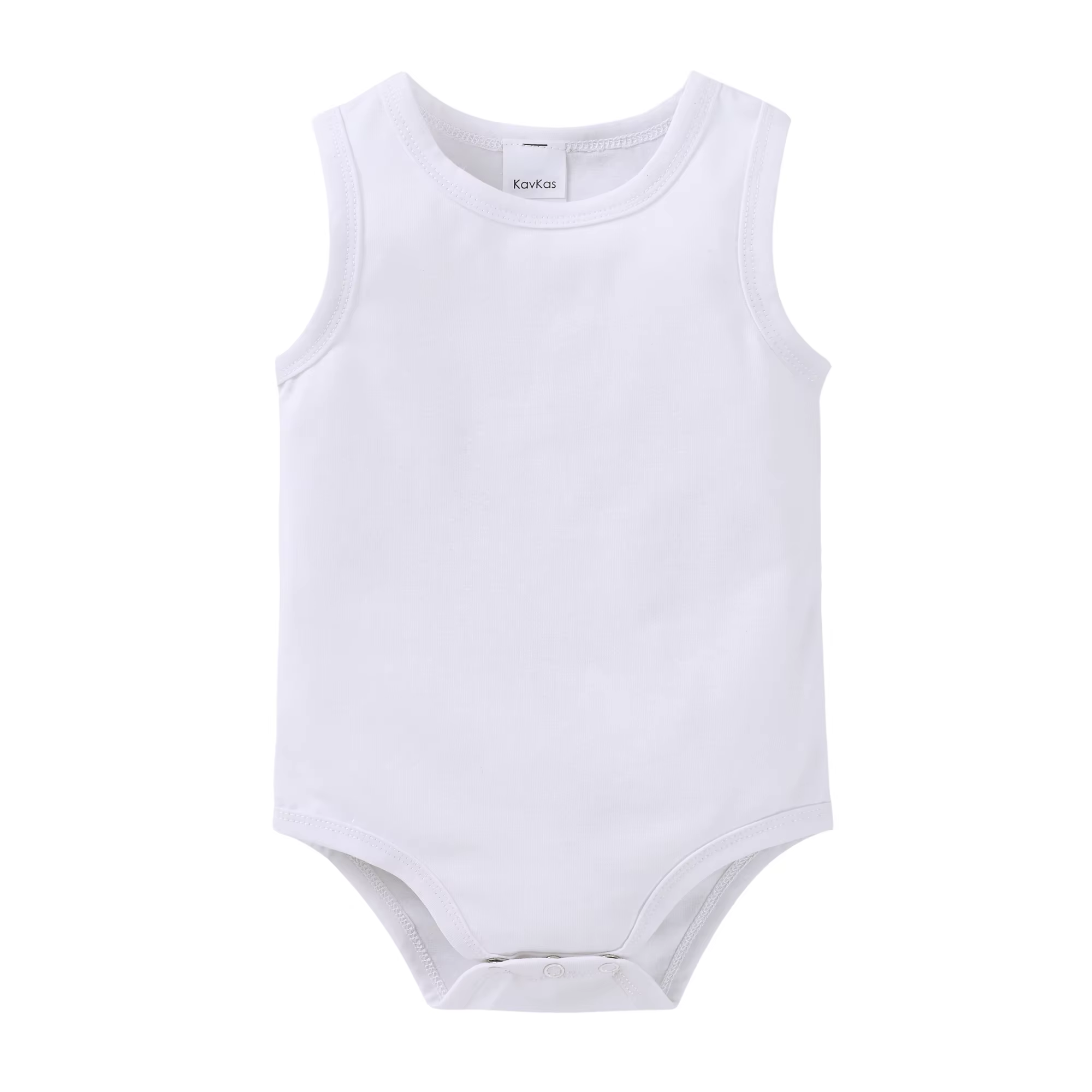 Kavkas White Spaghetti-Strap Baby Vest – Single — image 2