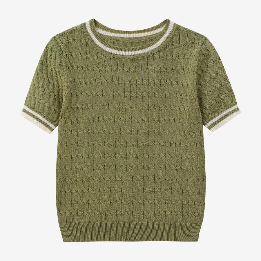 Cable Knitting Collection – Cableknit Green Top