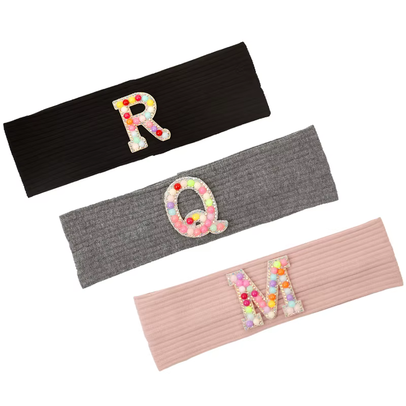 Ribbed Letter Baby Headband — image 3