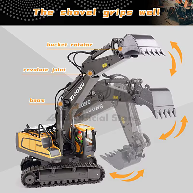 RC Excavator & Dump Truck — image 4