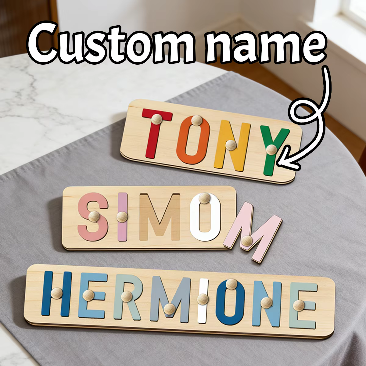 Personalised Wooden Name Puzzle