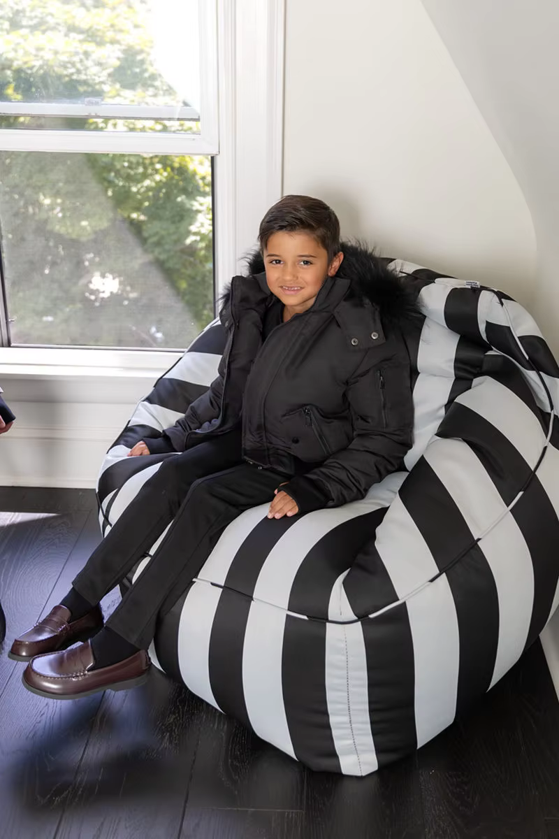 Black Bomber Short Yeshiva Winter Coat — image 5