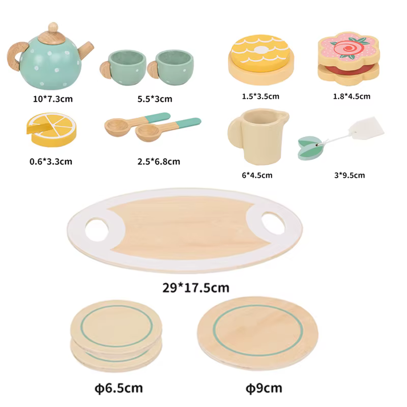 Wooden Tea Set — image 6