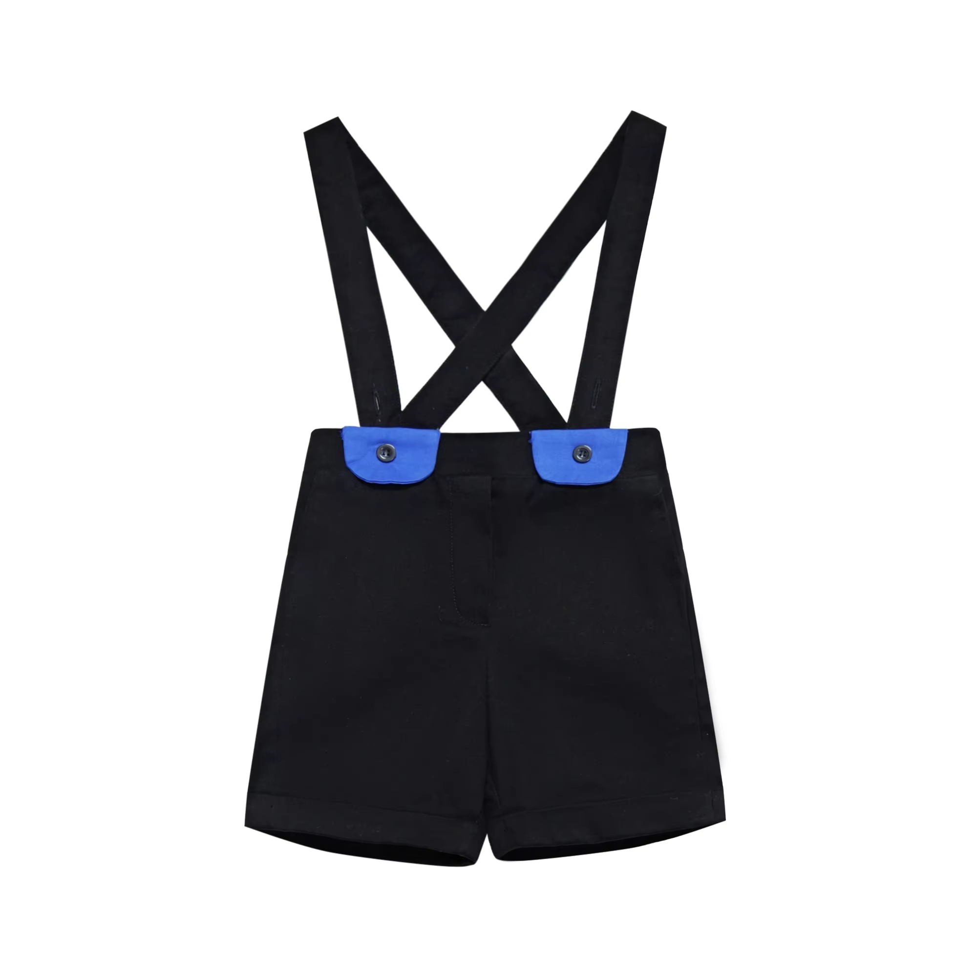 Elegant Blue Floral Collection – Girls Black Skirt — image 4
