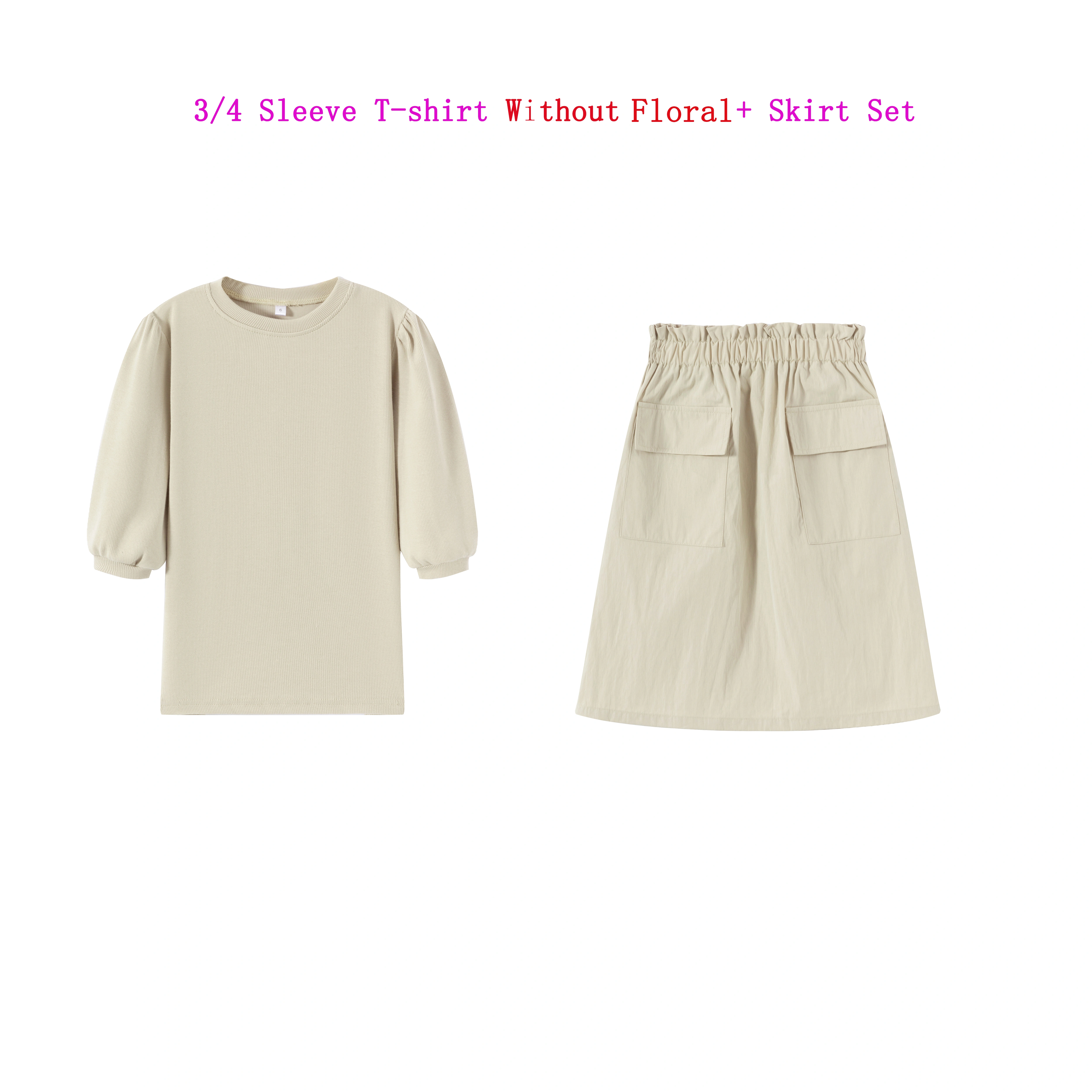 The Garden Collection – Taupe-top2-Skirt
