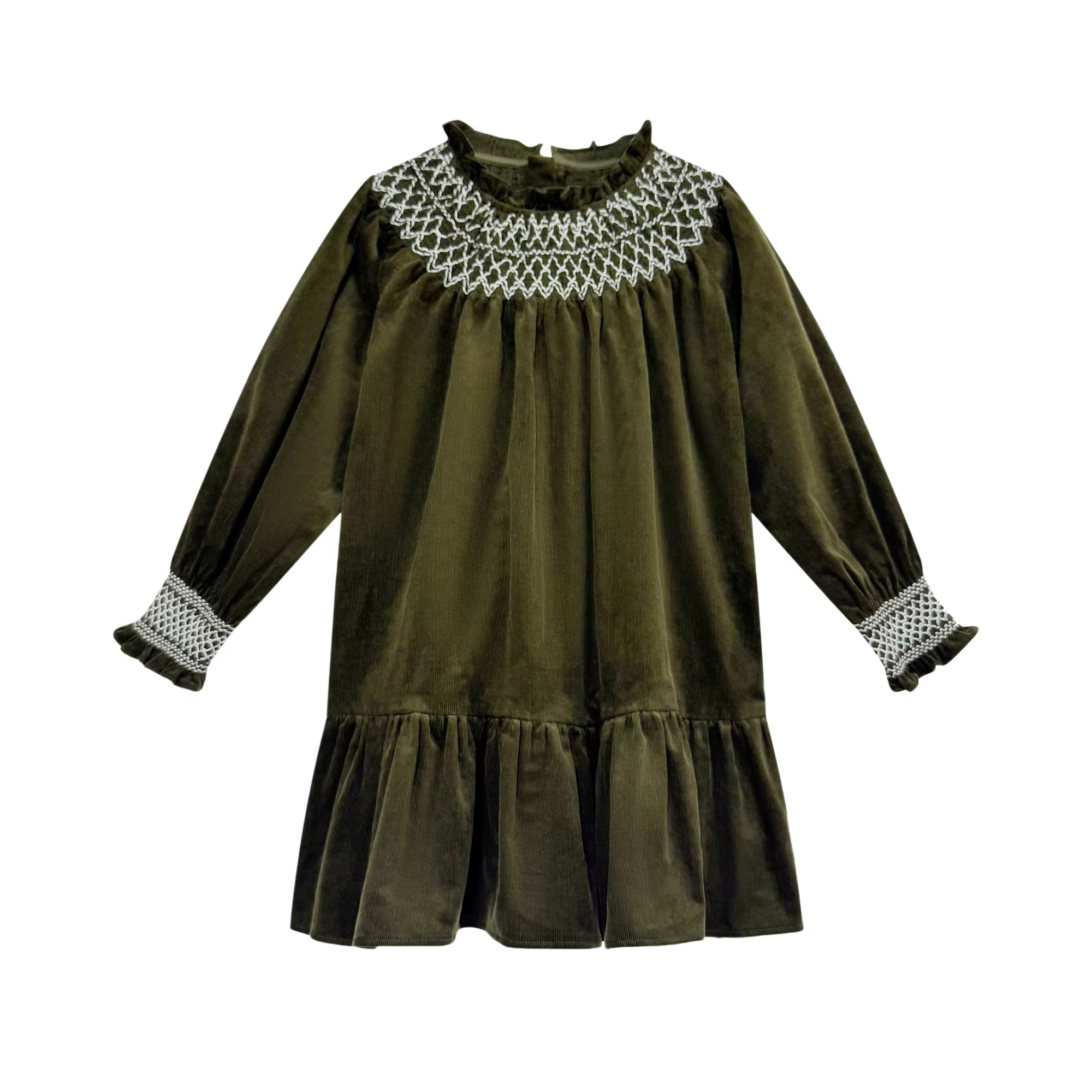 Deep Olive Corduroy Collection Deep Olive Corduroy Dress – Ali Plus AW26