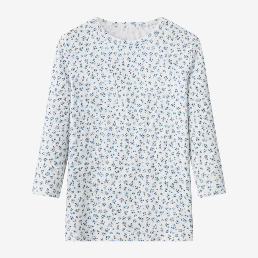 Embroidered Denim Collection – Floral 3 Quarter