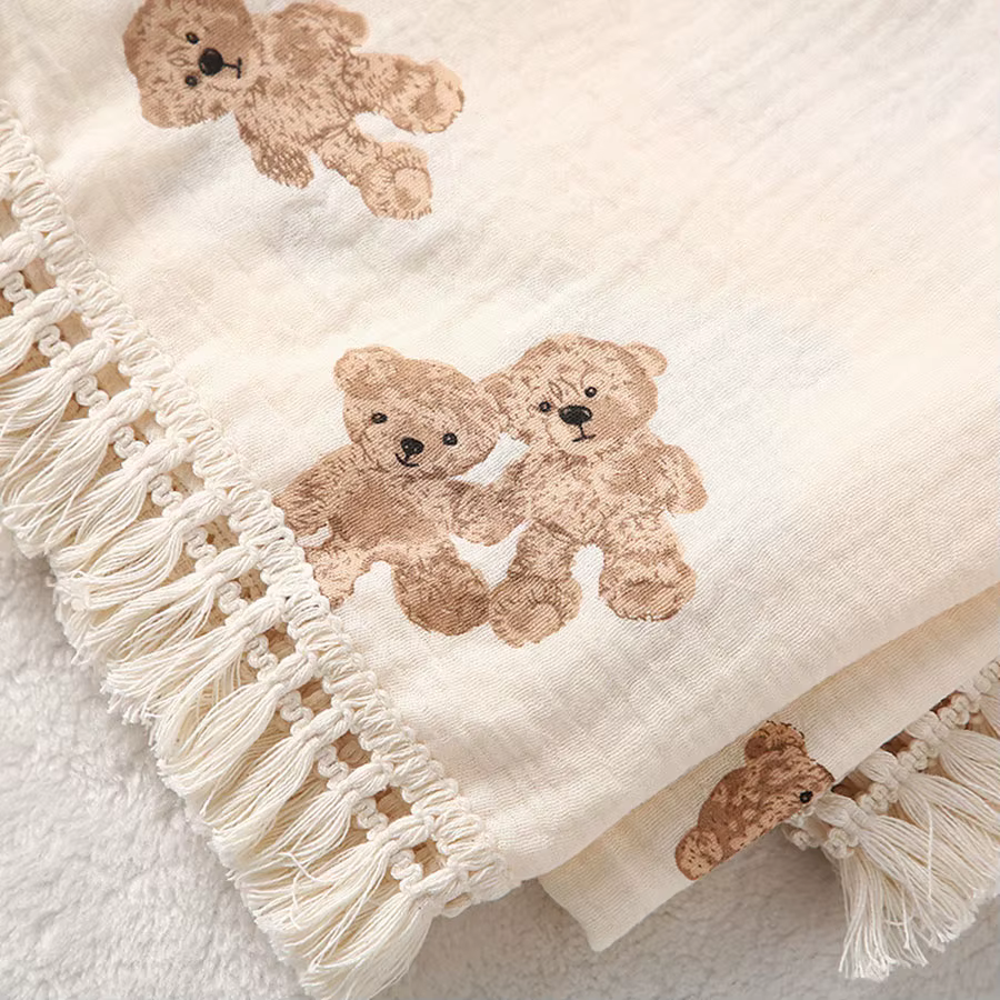 Bear Muslin Baby Blanket — image 4