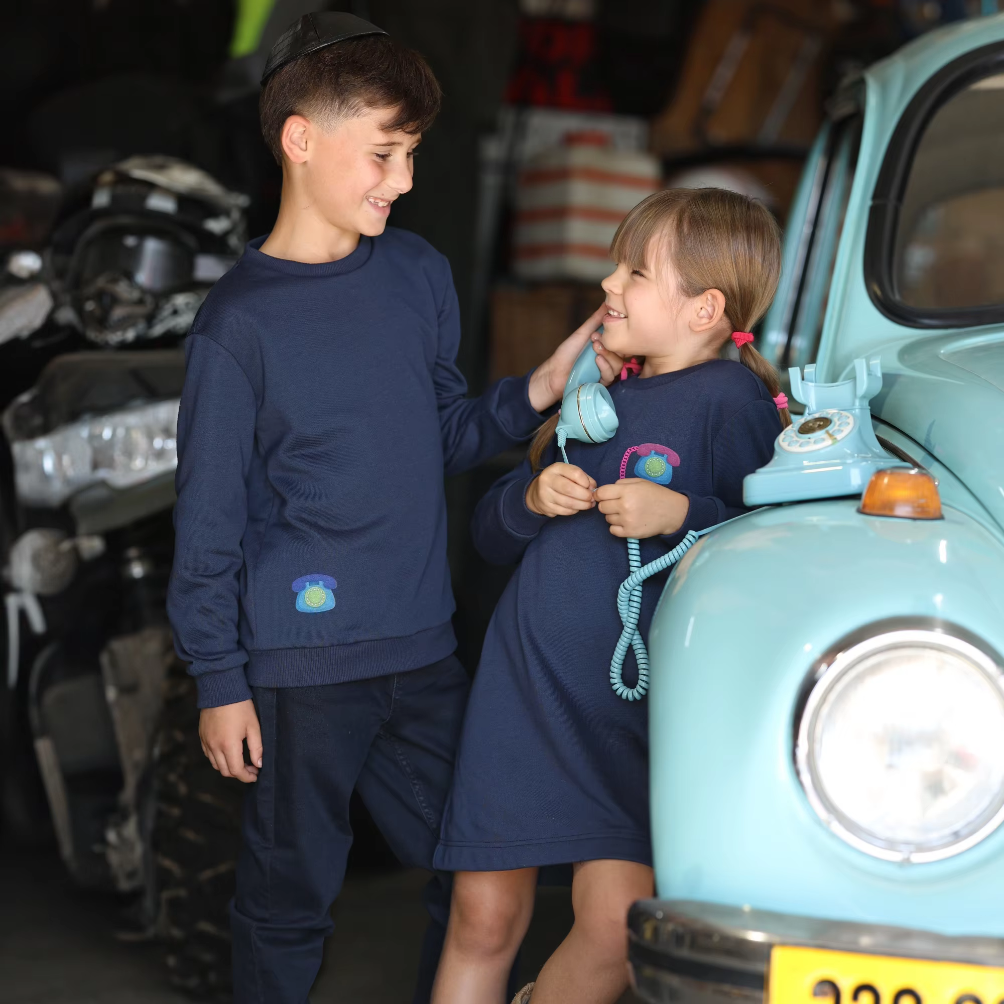 Telephone Print Collection – Little Boy Sweatshirt — image 3