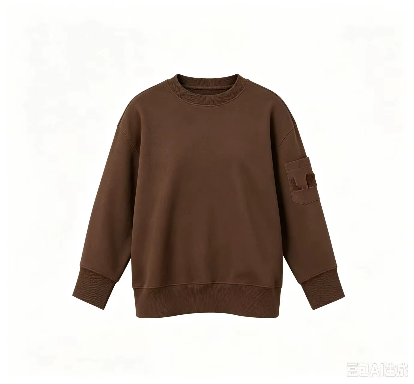 Kids' Brown Crewneck Sweatshirt
