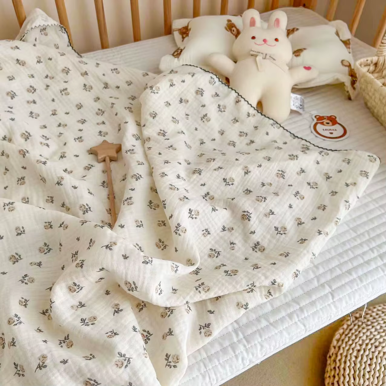 Cotton Muslin Baby Swaddle Blanket — image 5