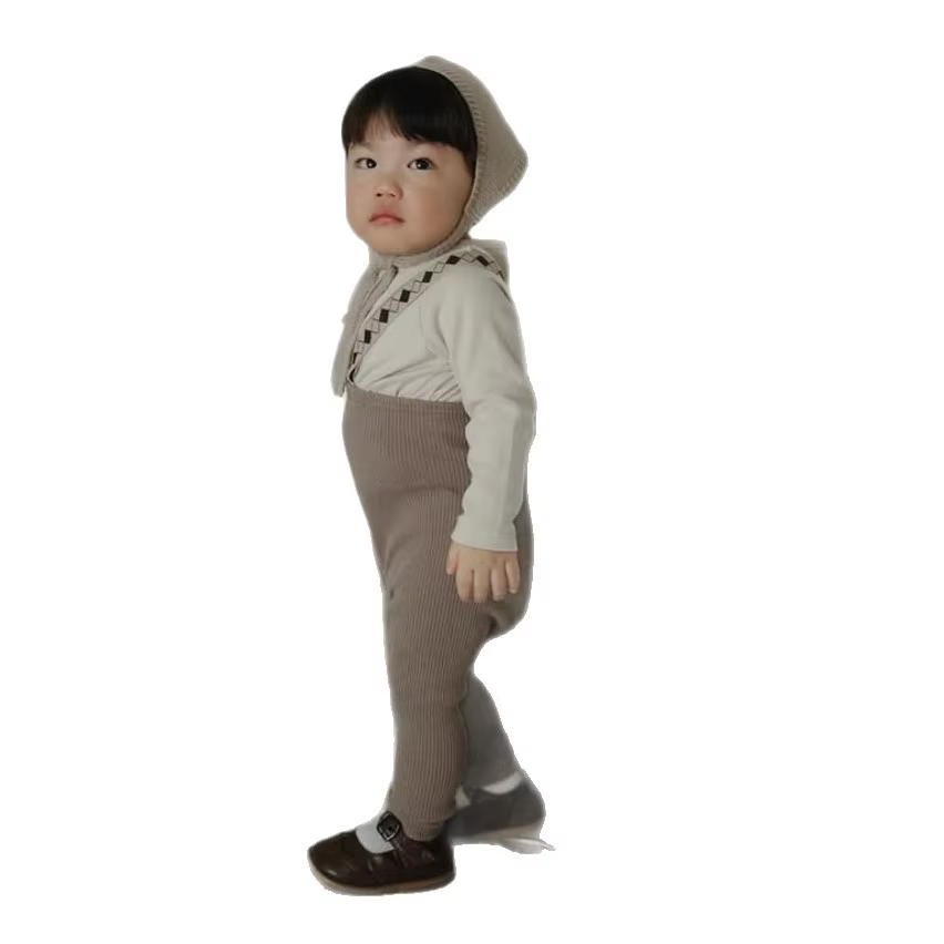 Baby Ribbed Suspender Leggings — image 6