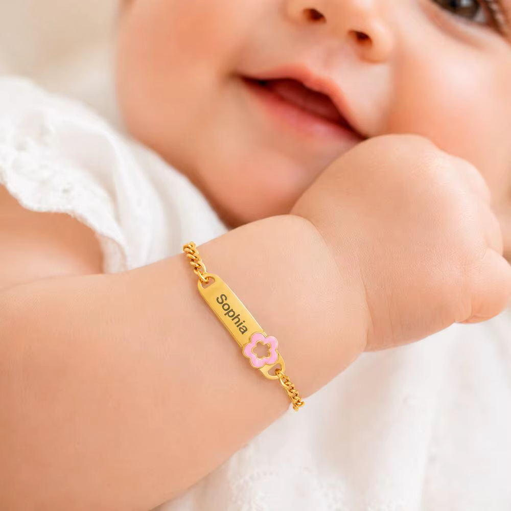 Personalised Flower Name Bracelet — image 2