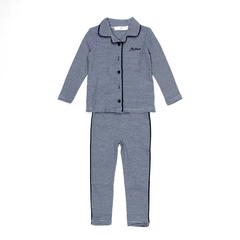 Cotton Striped Family Matching Collection – Blue Striped Pjs