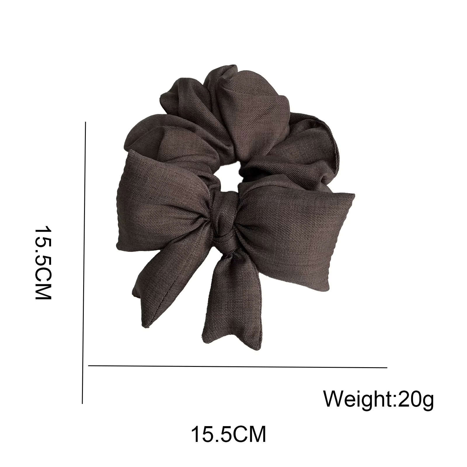 Suit Fabric Cotton-Filled Bow Large Intestine Scrunchie Japanese And — image 2