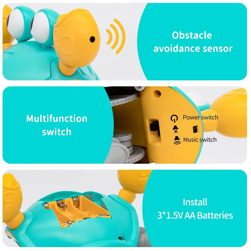 Crawling Crab Toy – Orange — image 5