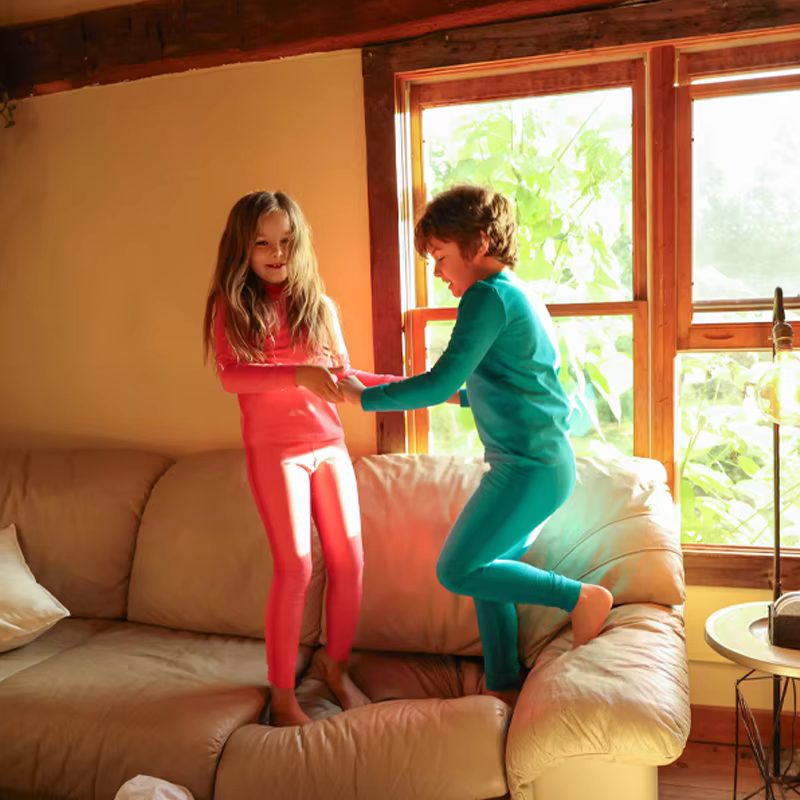 Dusk Dye Girls Pink Long Top & Pants Set — image 2
