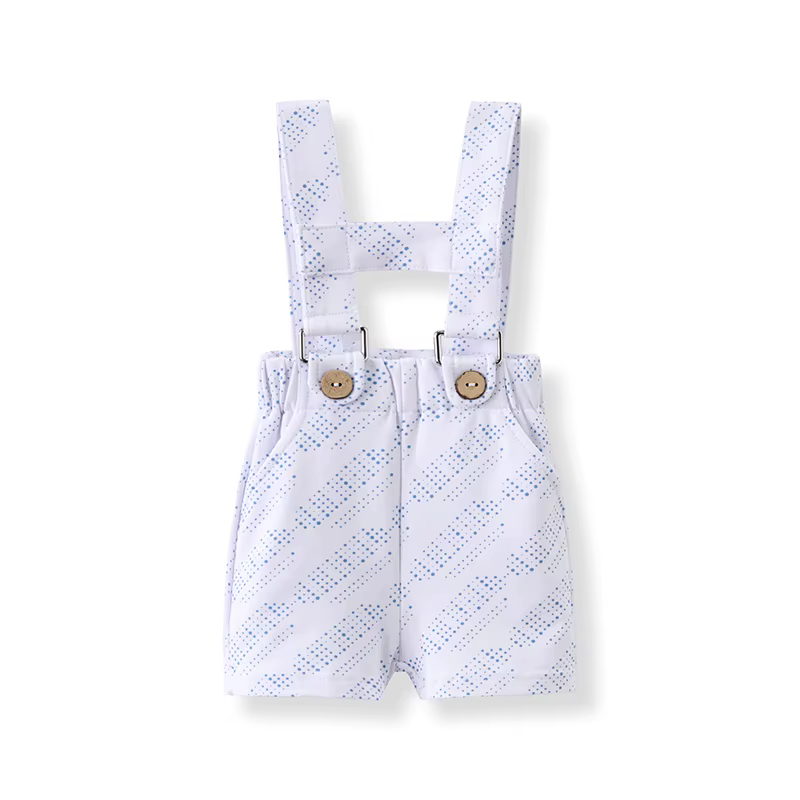 Elegant Blue Shabbos Collection – Dungaree Romper