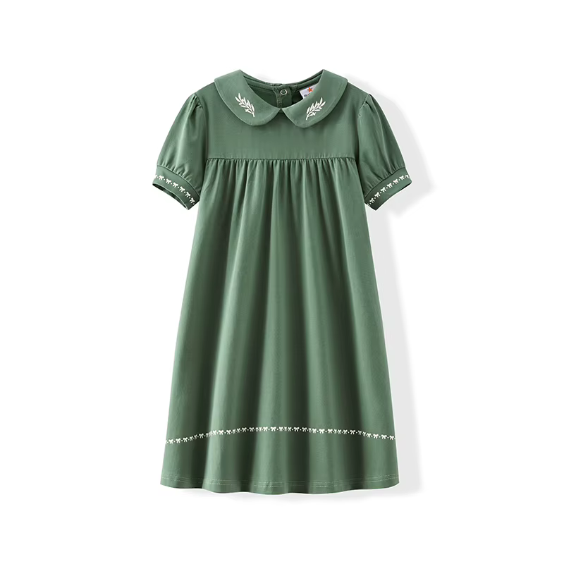Green Shabbos Robe Set – Short Knee Dress