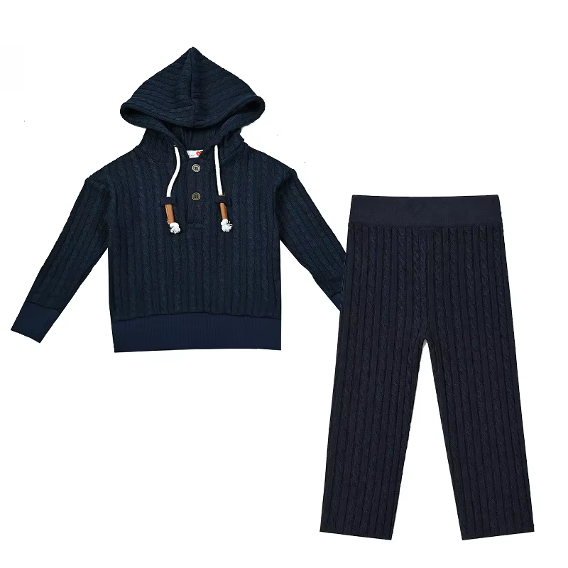 Navy Cable Knit Collection – Baby Romper — image 6
