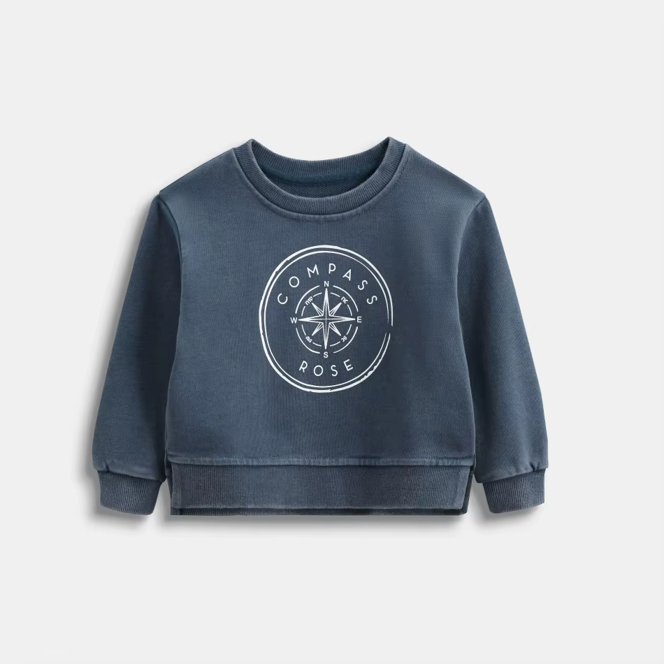 Compass Rose Collection Blue Boy Sweatshirt – Ali Plus AW26