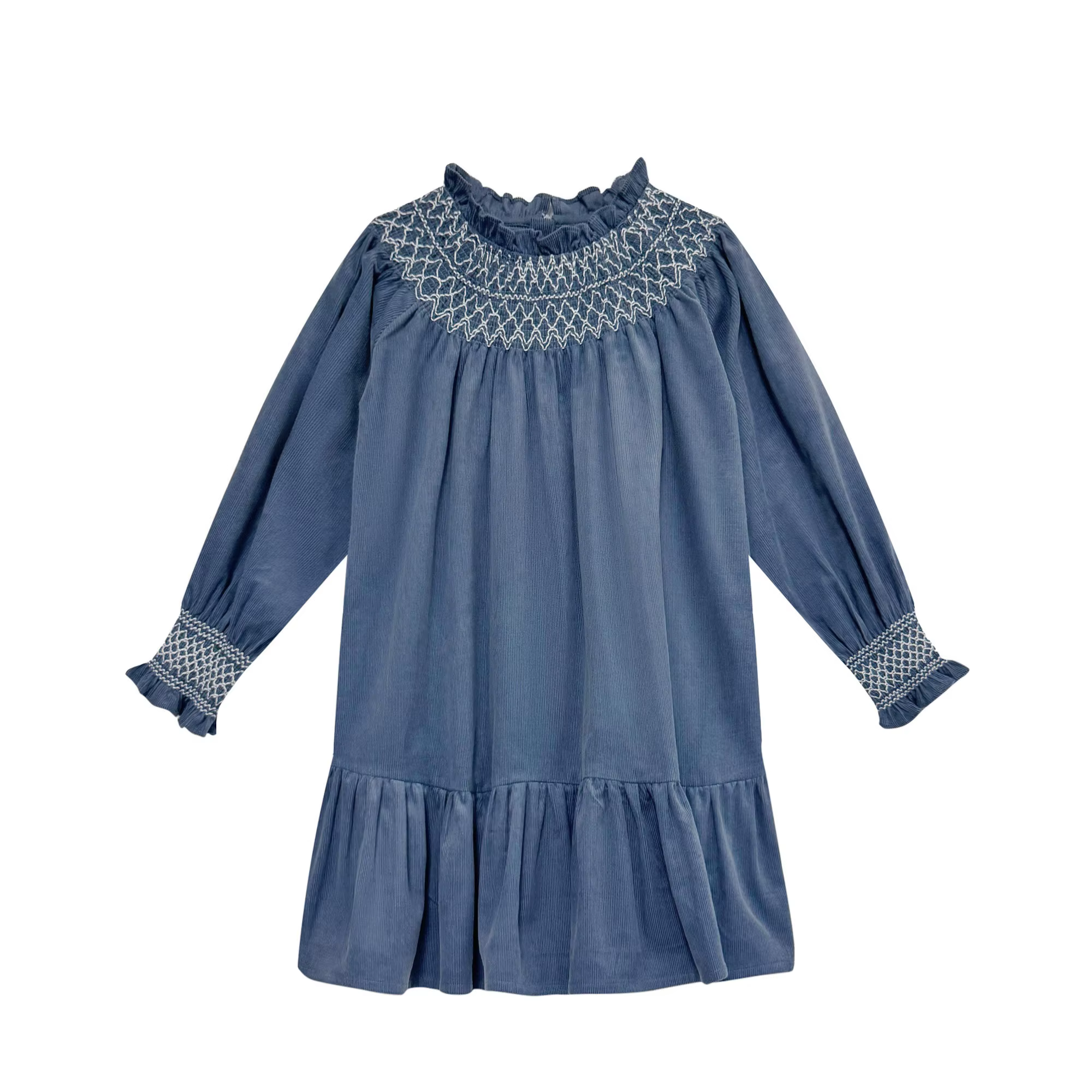 Dusty Blue Corduroy Collection Dusty Blue Corduroy Dress – Ali Plus AW26