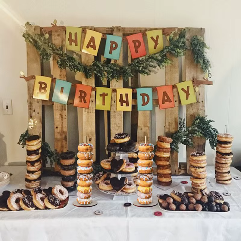 Wooden Doughnut Display Wall — image 6